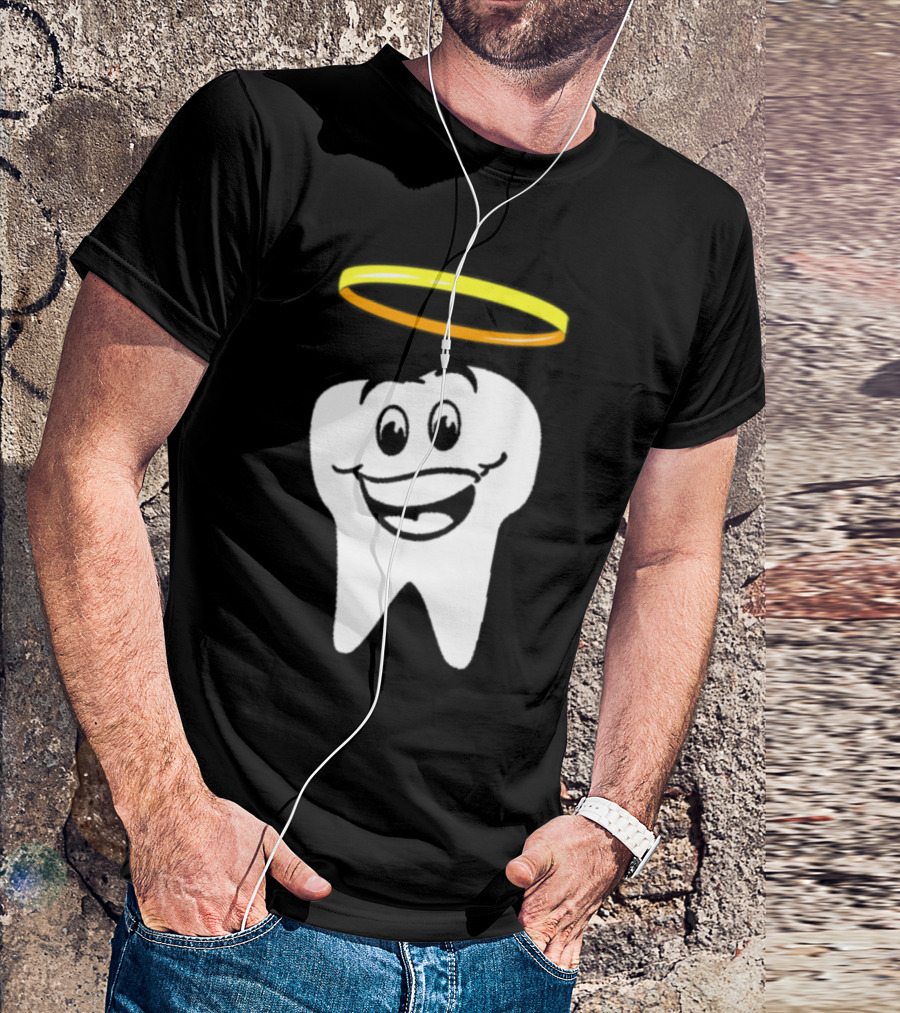 Tooth Angel Smiling Halo T-Shirt