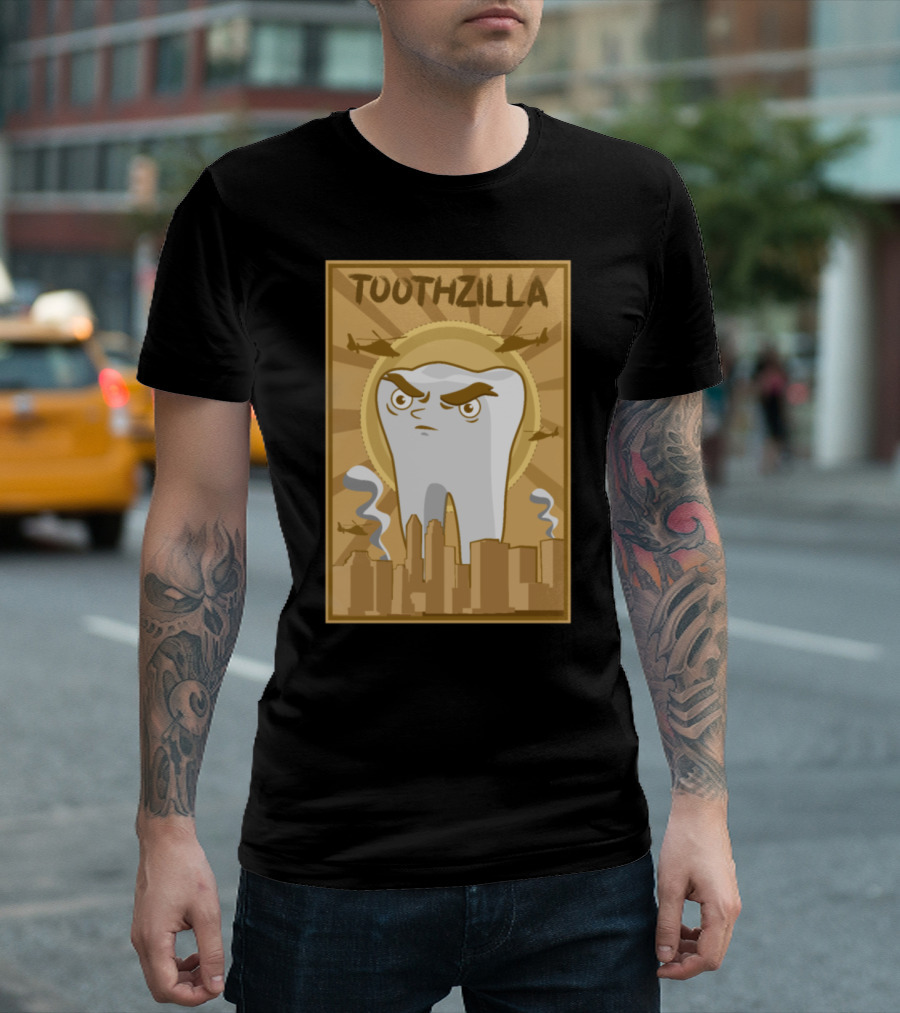 Toothzilla Dentist Dental Hygienist Hygiene T-Shirt