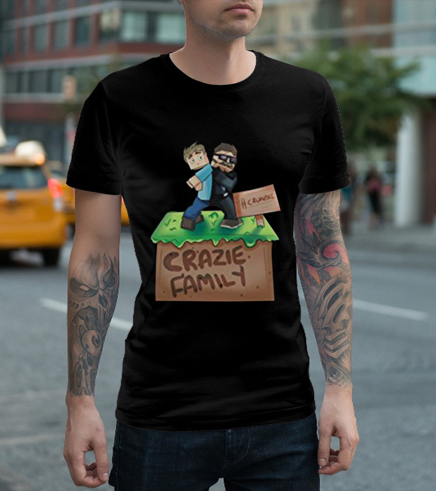 Kingdiny Men s Crainer Commentates And SSundee Crundee Crazie Family Image T-Shirt