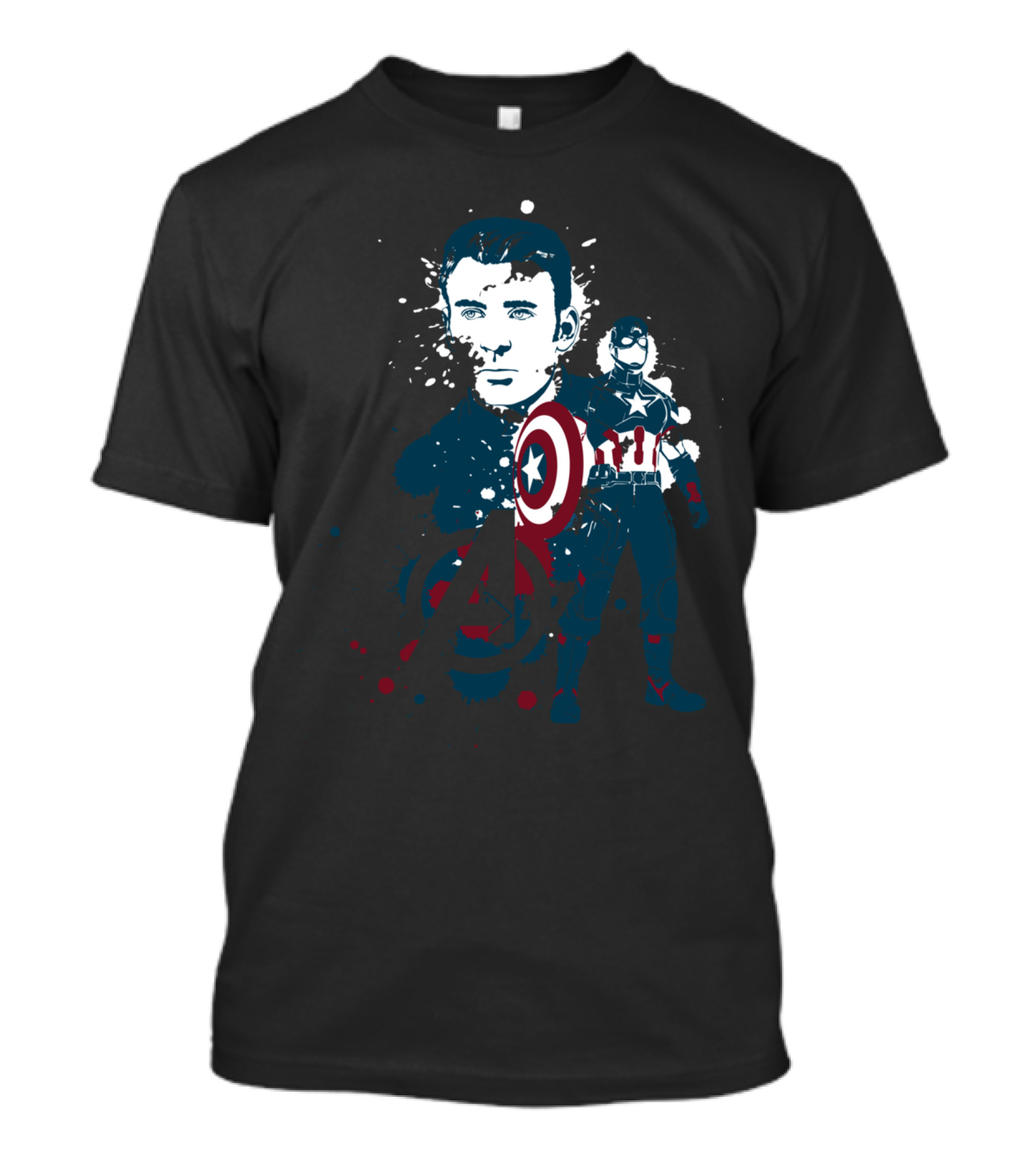 Chris Evans Captain America Avengers Shield T-Shirt