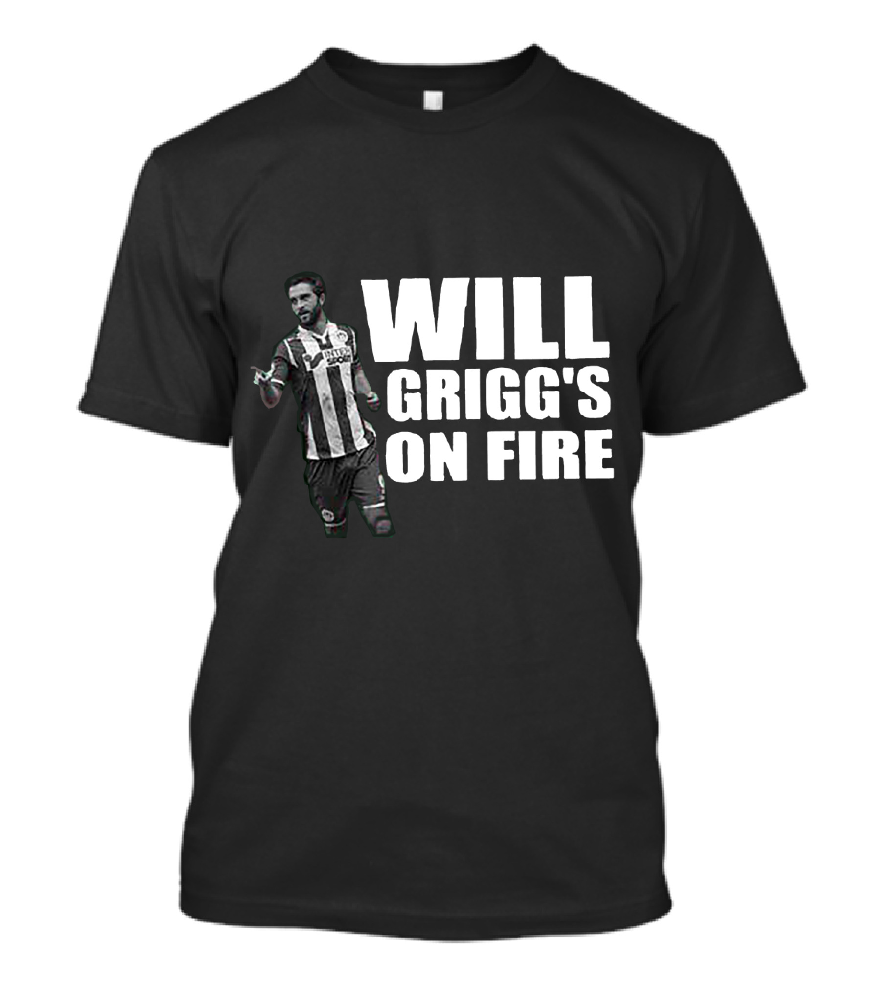 Will Grigg's On Fire Soccer Celebration Fan Favorite T-Shirt