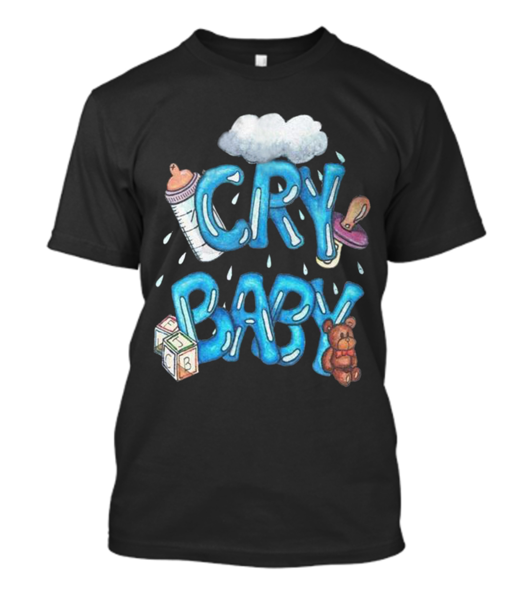 Melanie Martinez Cry Baby Cloud Blocks Teddy Bottle Women's Fashion T-Shirt