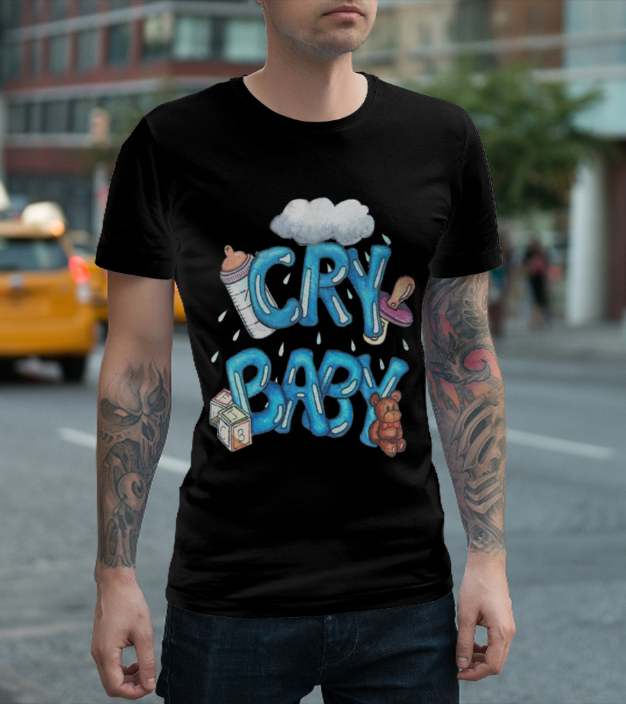 Melanie Martinez Cry Baby Cloud Blocks Teddy Bottle Women's Fashion T-Shirt