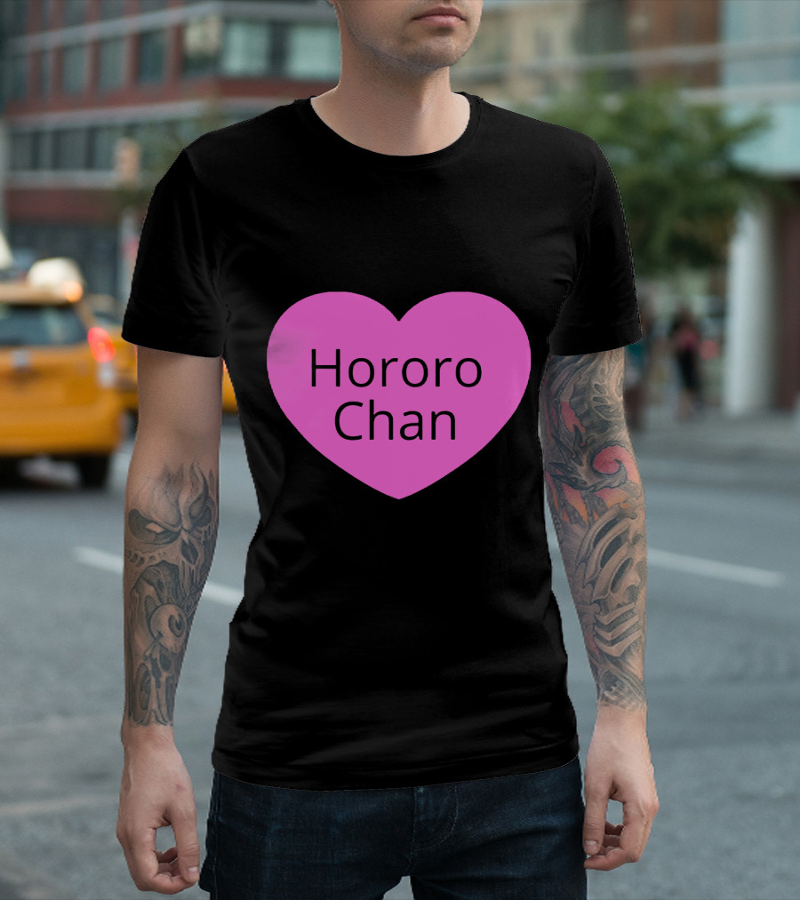 Hororo Chan Pink Heart Icon Love T-Shirt