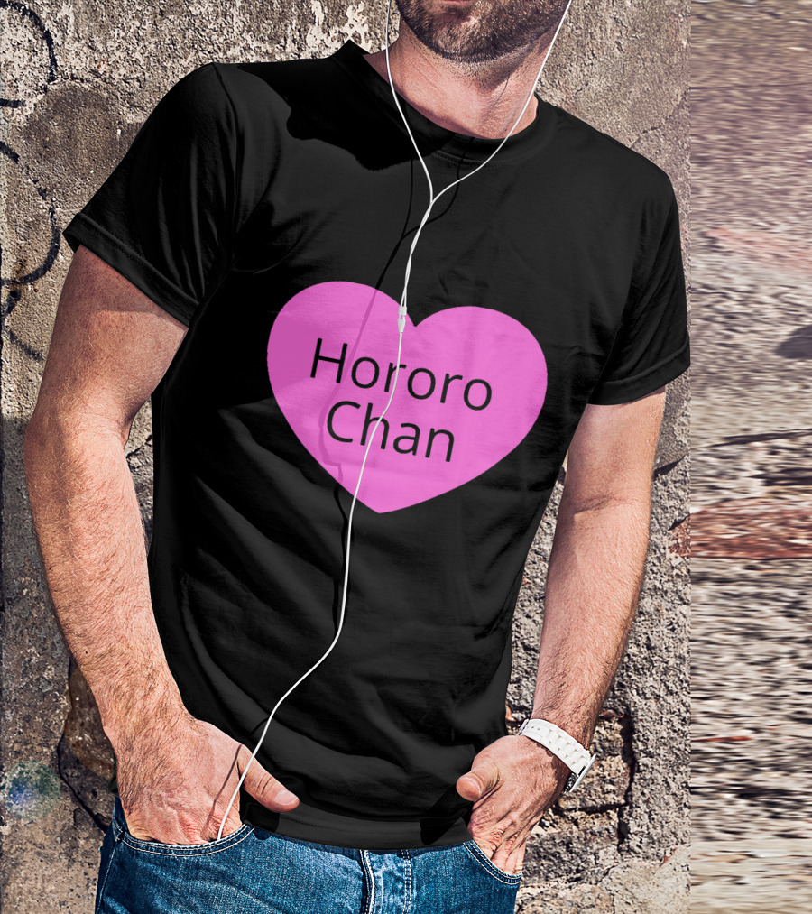 Hororo Chan Pink Heart Icon Love T-Shirt