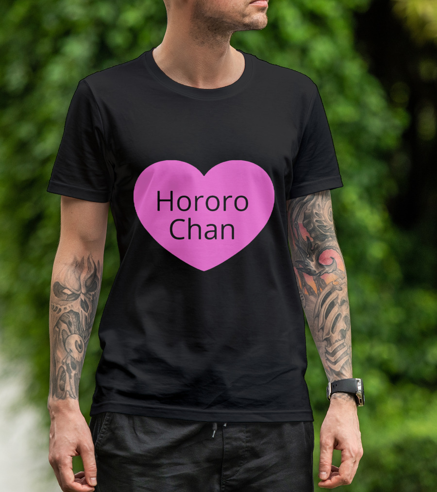 Hororo Chan Pink Heart Icon Love T-Shirt