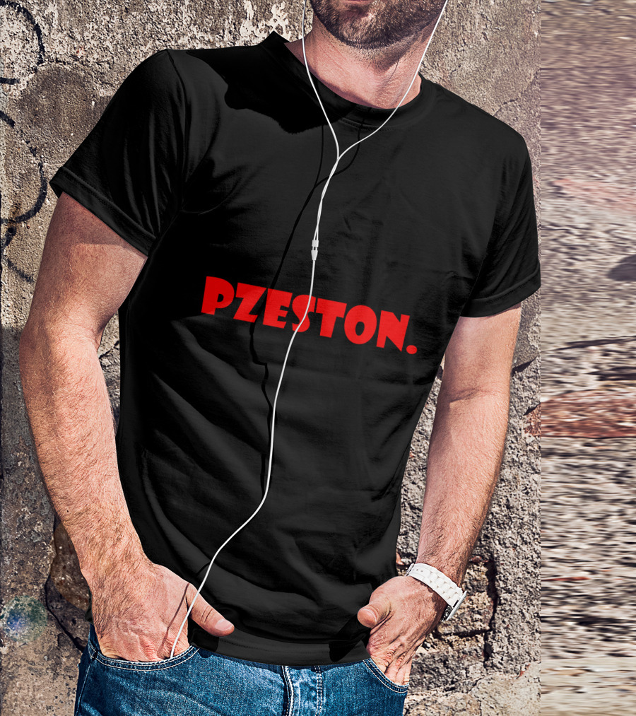 Pzeston Pixar-Inspired Font Red T-Shirt