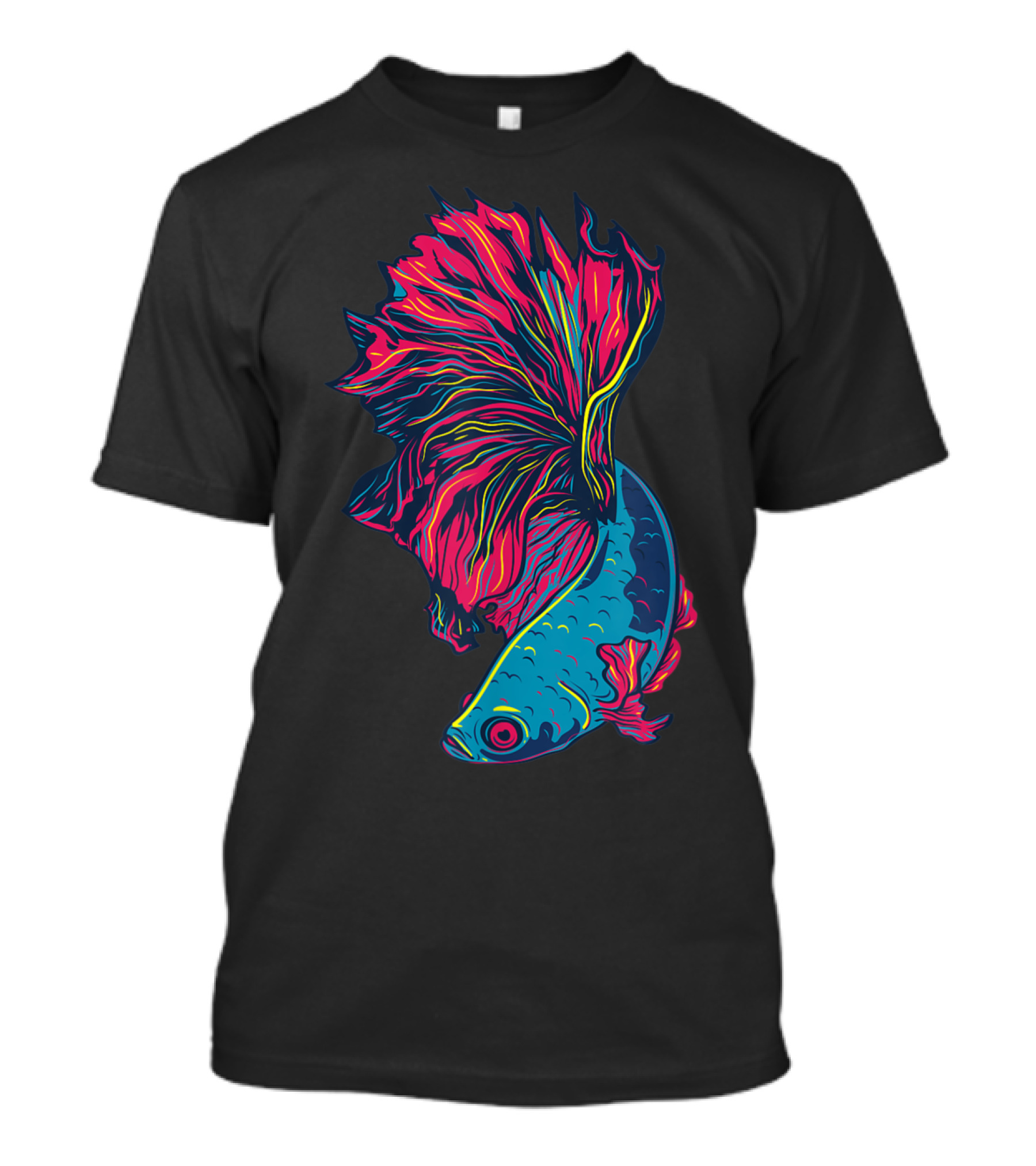 Siamese Betta Fish Vibrant Colorful Artwork Exo T-Shirt