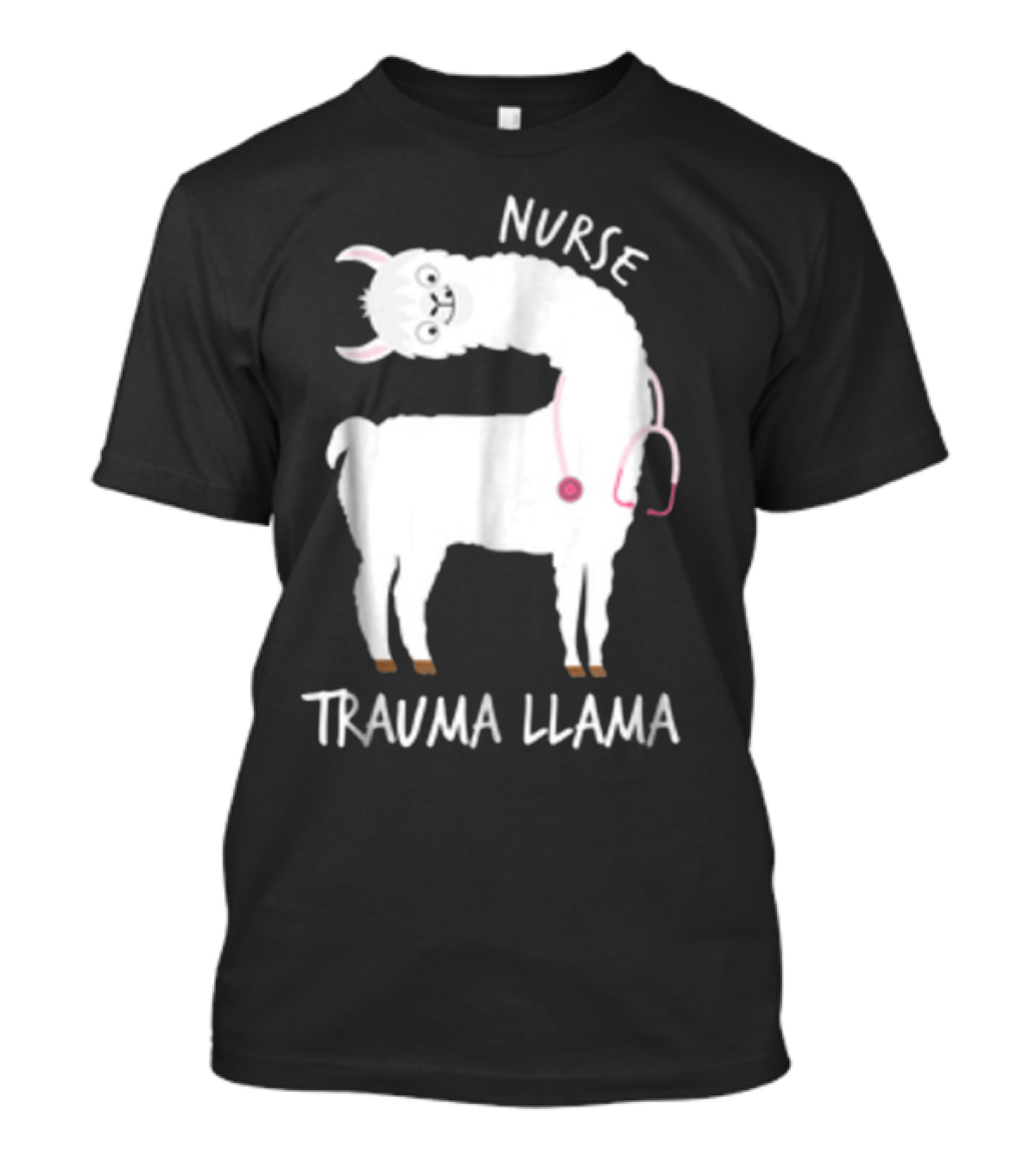 Nurse Trauma Llama With Stethoscope T-Shirt