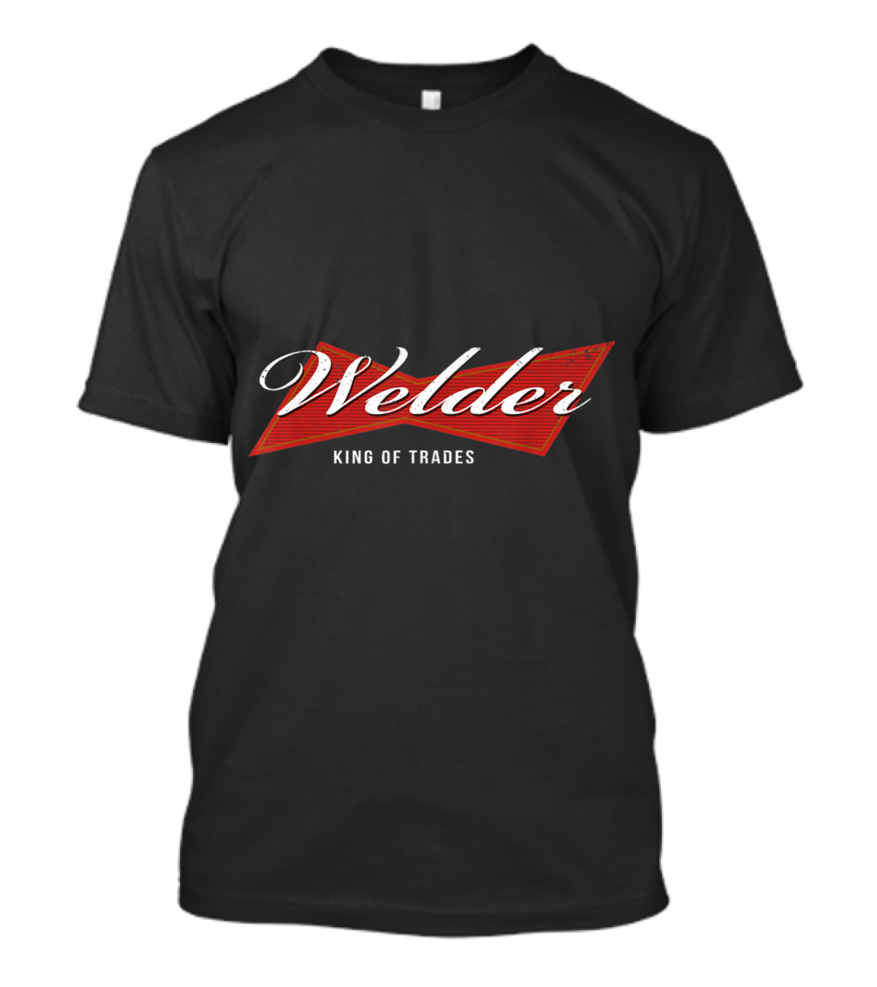 Welder King Of Trades Vintage Style Design With Iconic Script T-Shirt