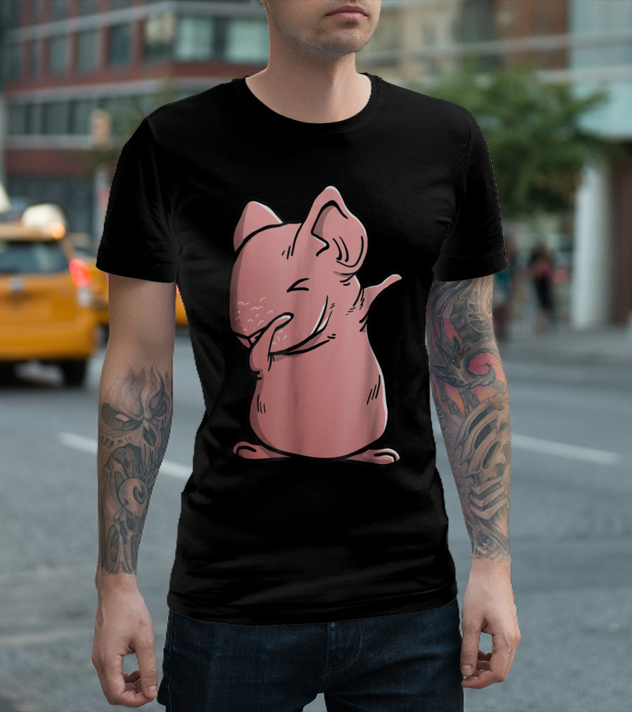 Skinny Guinea Pig Dab Pose Iconic Rodent Dance T-Shirt