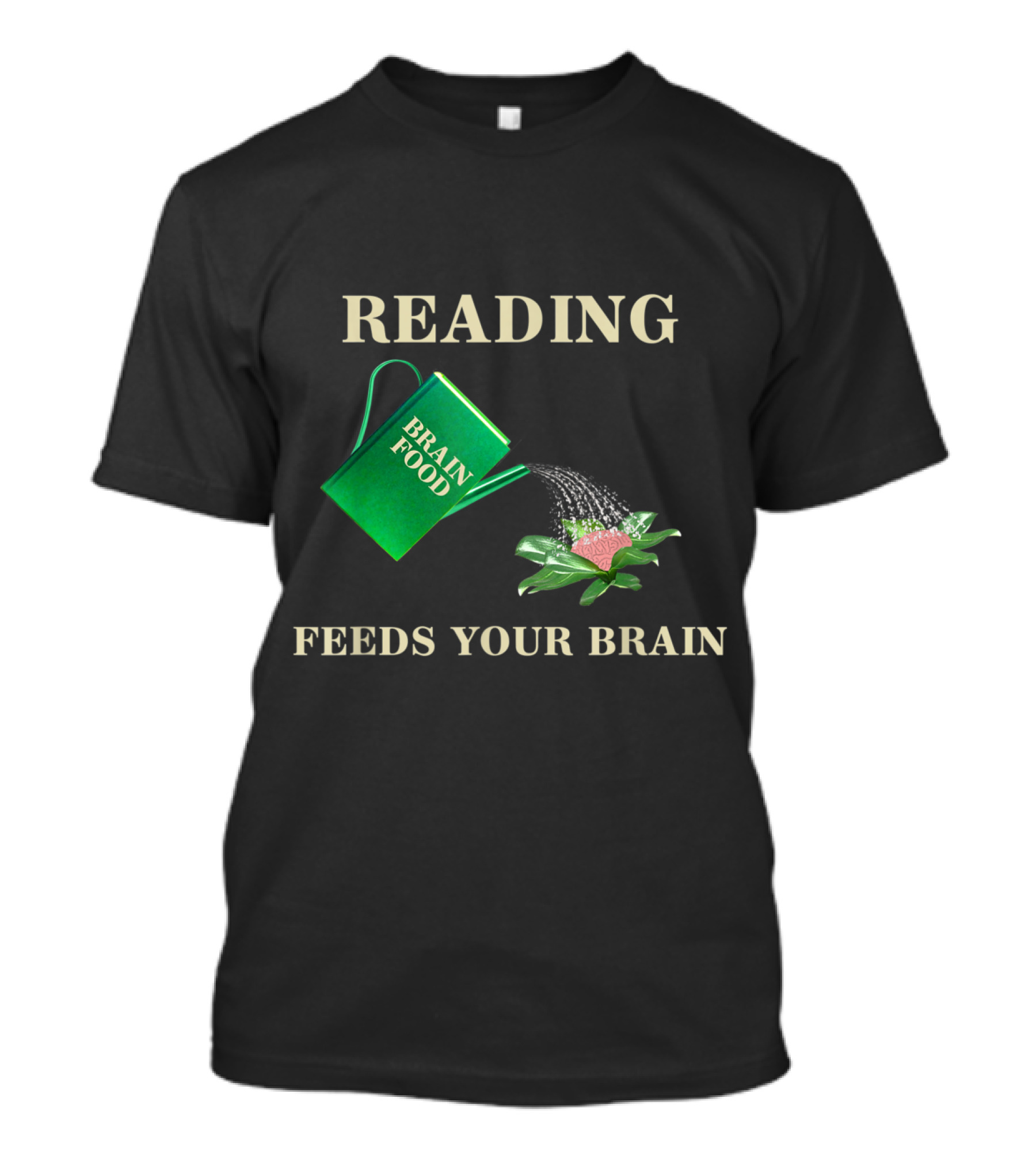Reading Brain Food Feeds Your Brain Book Love T-Shirt