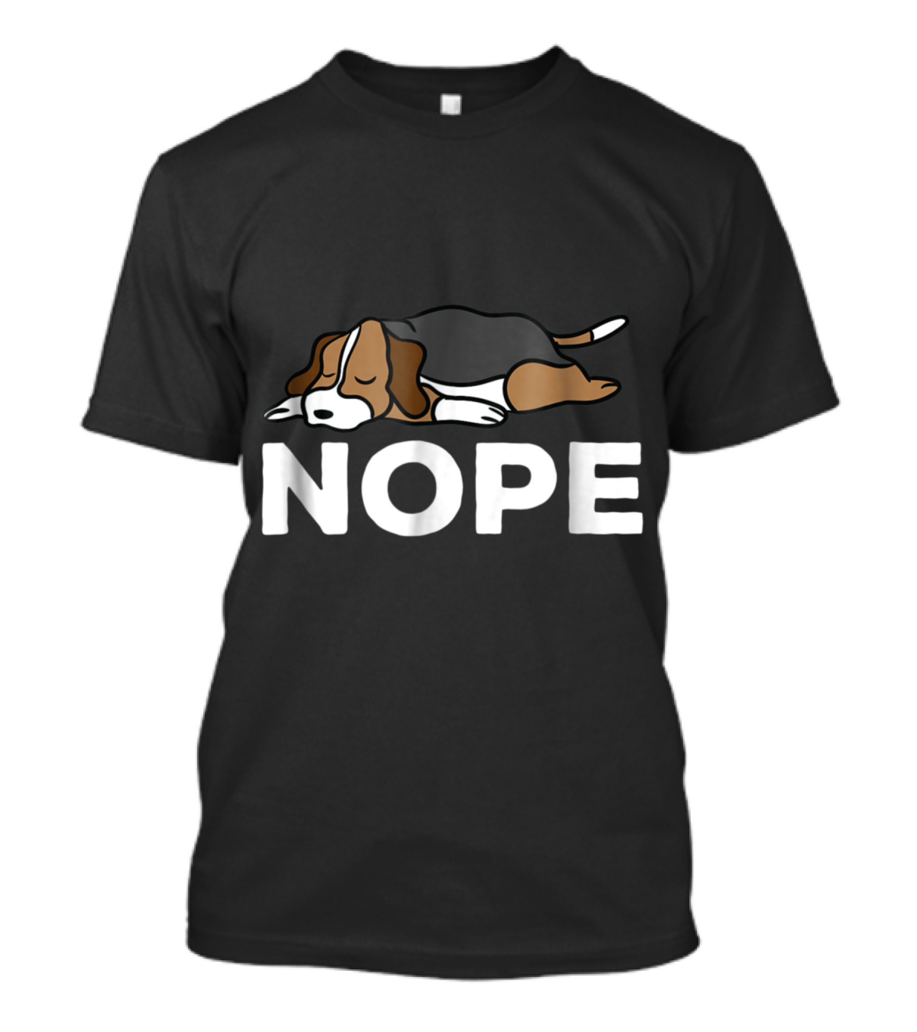 Nope Beagle Lazy Nap T-Shirt