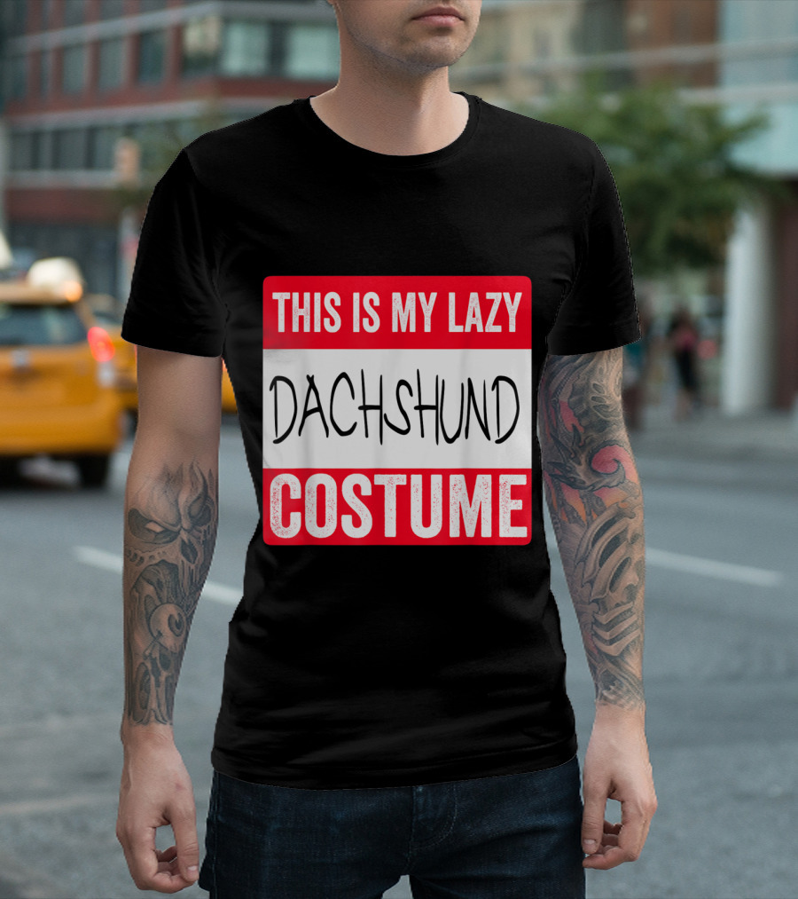 This Is My Lazy Dachshund Costume T-Shirt