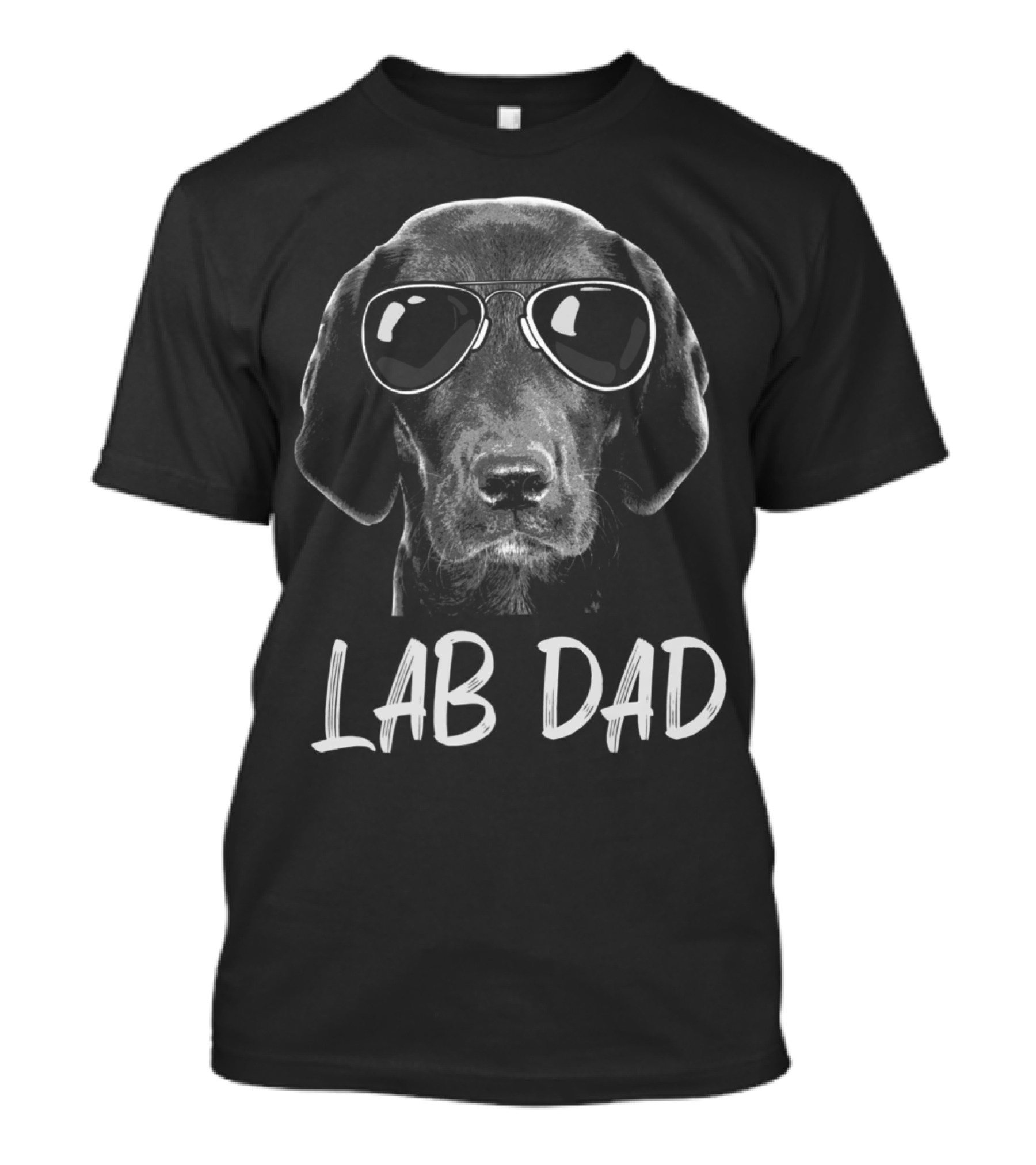 Lab Dad Black Labrador With Sunglasses T-Shirt