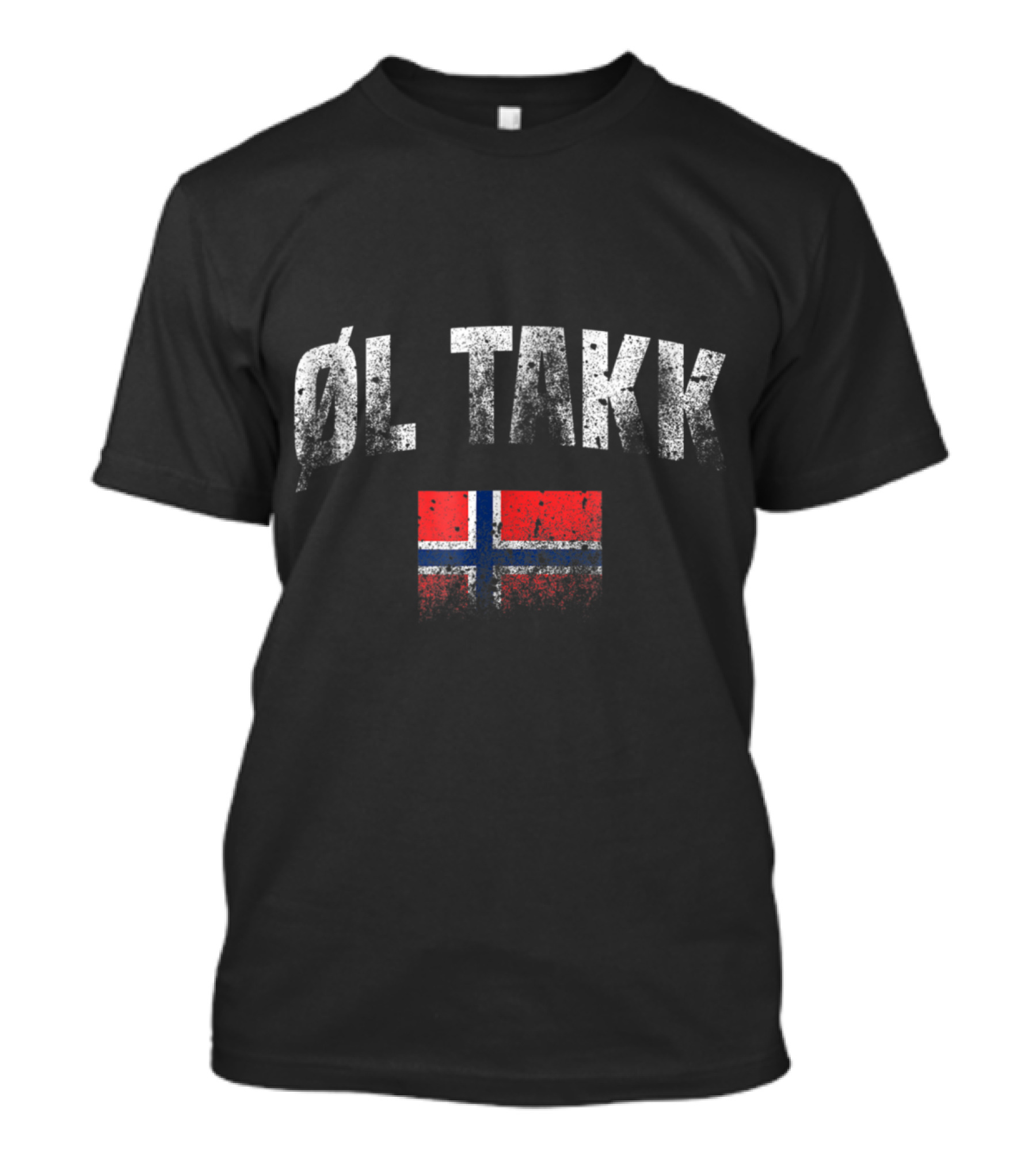 Norwegian Flag Ól Takk Beer Request T-Shirt