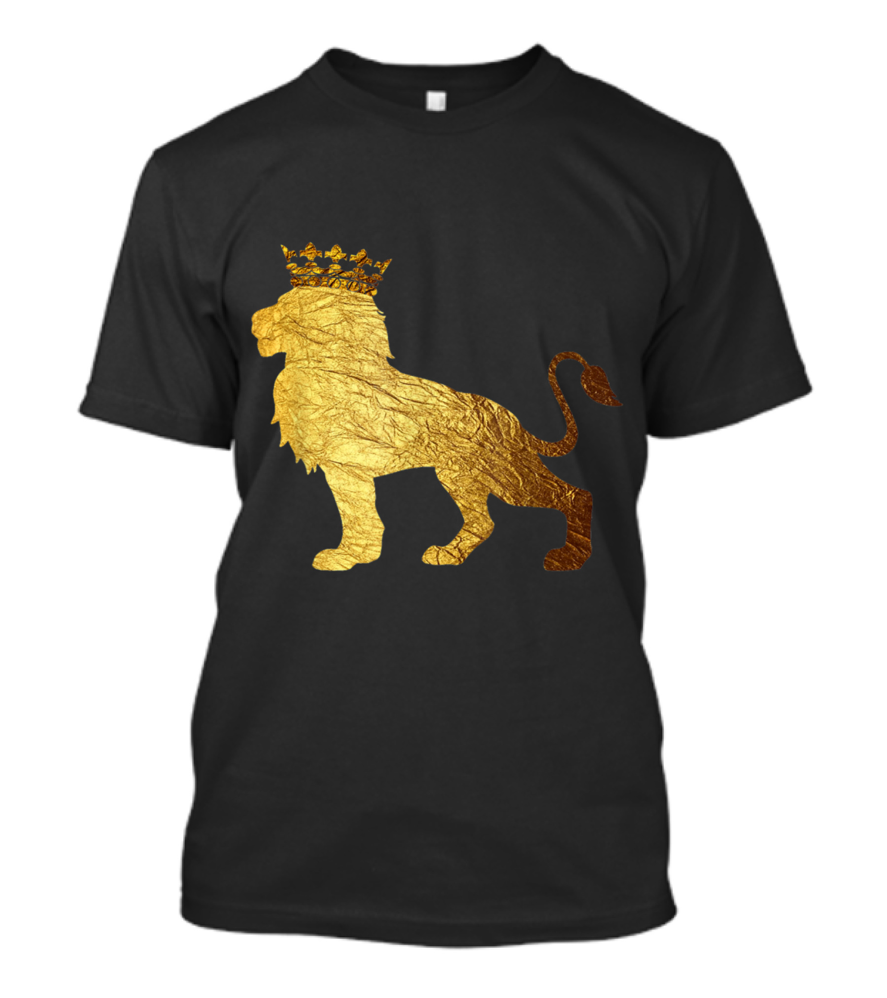 Golden King Lion With Crown T-Shirt