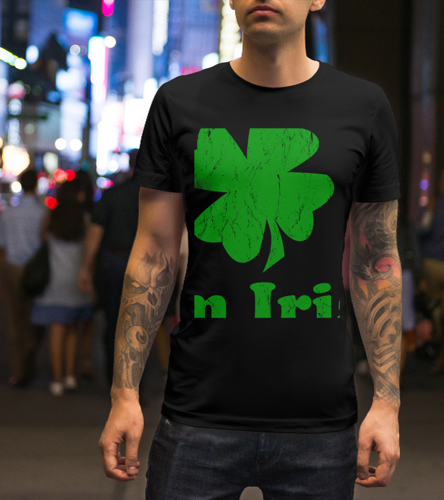 Kiss Me I Am Irish Four Leaf Clover T-Shirt