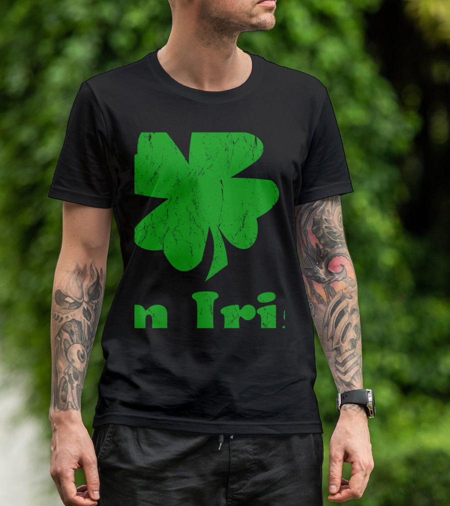 Kiss Me I Am Irish Four Leaf Clover T-Shirt