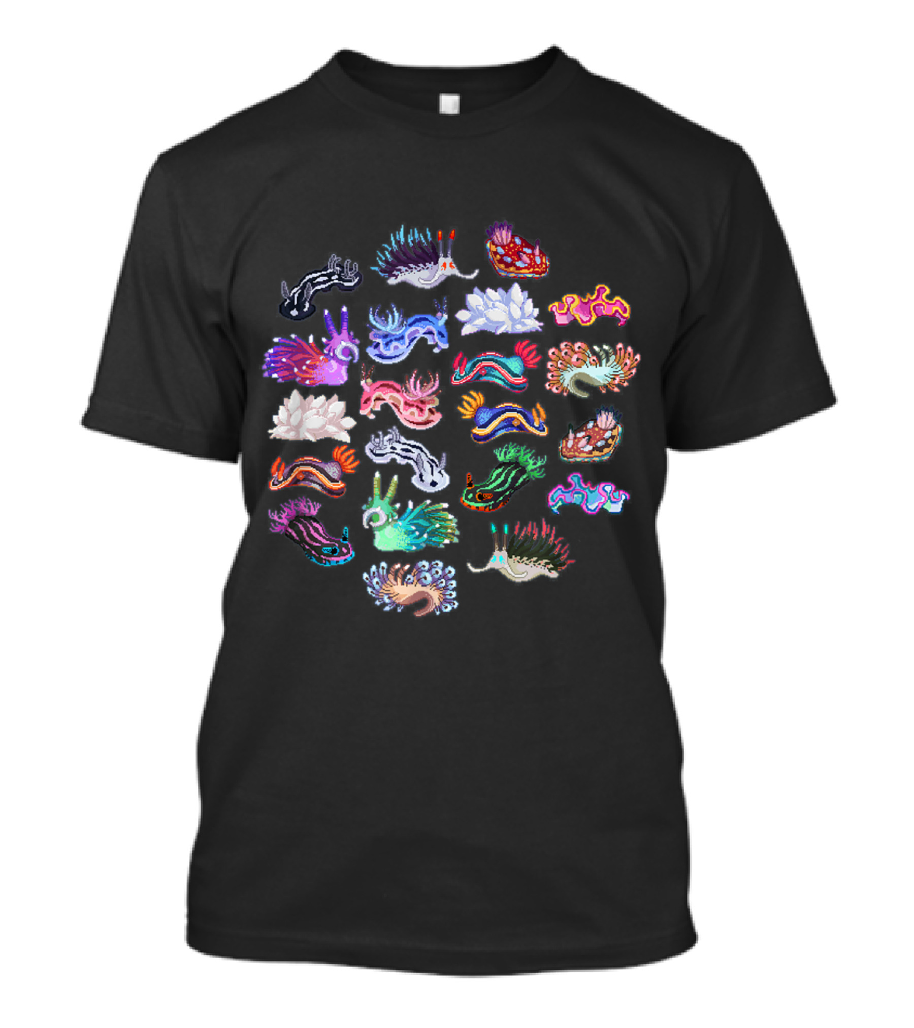 Nudibranch Scuba Diving Marine Sea Slug Colorful Creatures Collection T-Shirt