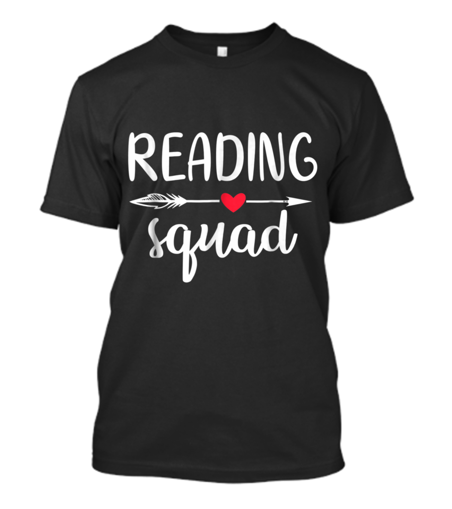 Reading Squad Arrow Heart Back To School Teacher T-Shirt