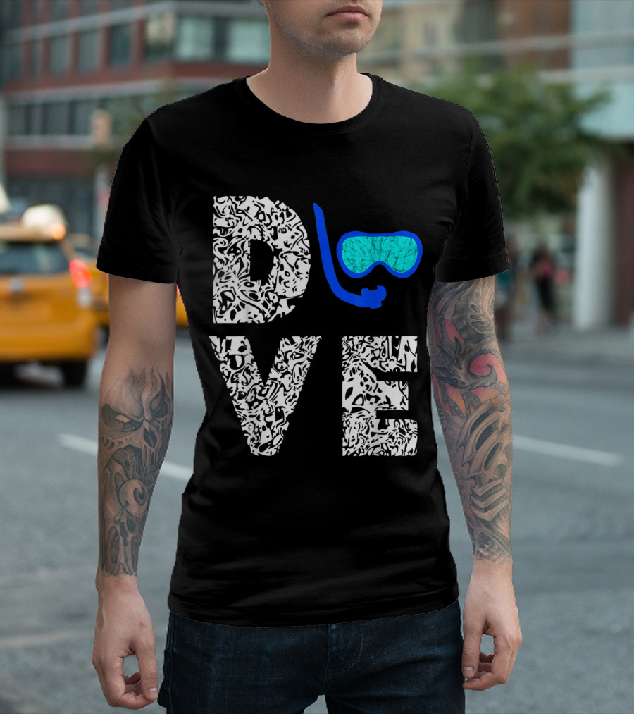 Dive Deep Snorkeling Scuba Diving Mask T-Shirt