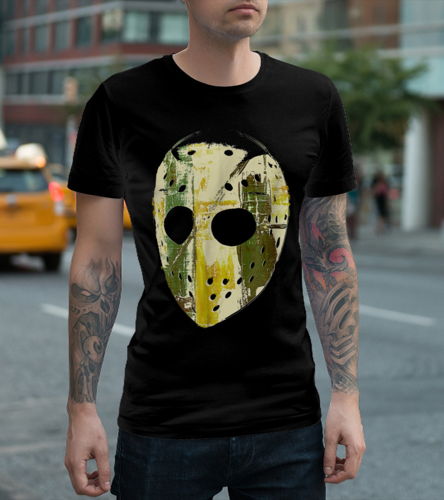 Old School Hockey Goalie Mask Paintin T-Shirt