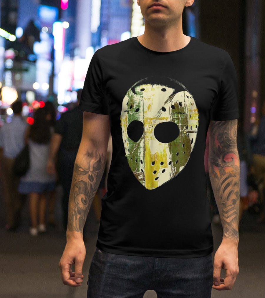 Old School Hockey Goalie Mask Paintin T-Shirt