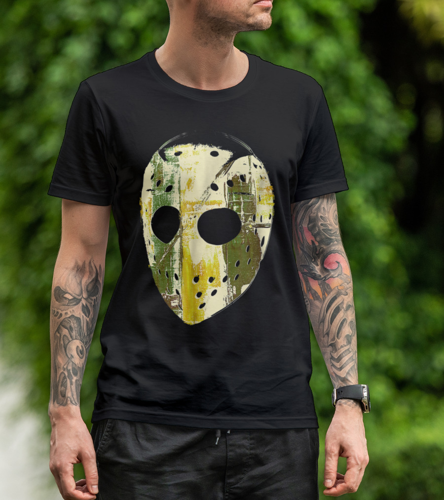 Old School Hockey Goalie Mask Paintin T-Shirt