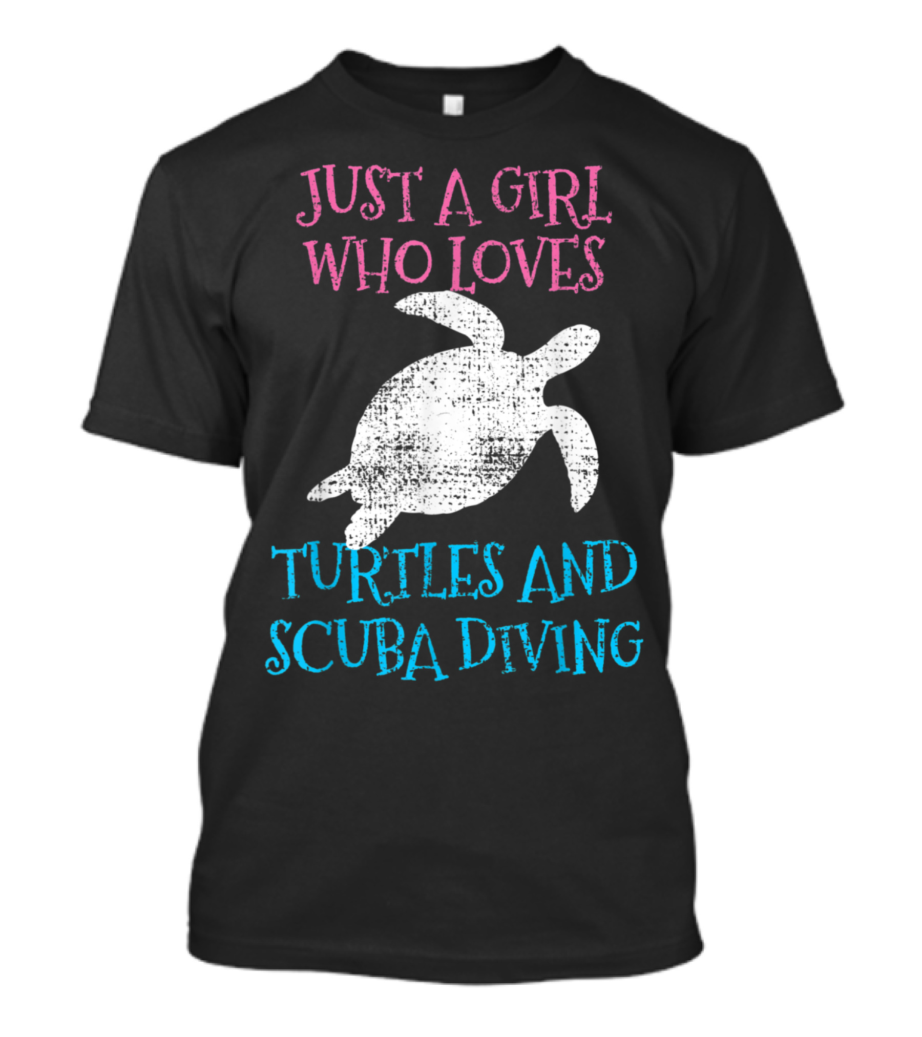 Just A Girl Who Loves Turtles And Scuba Diving T-Shirt