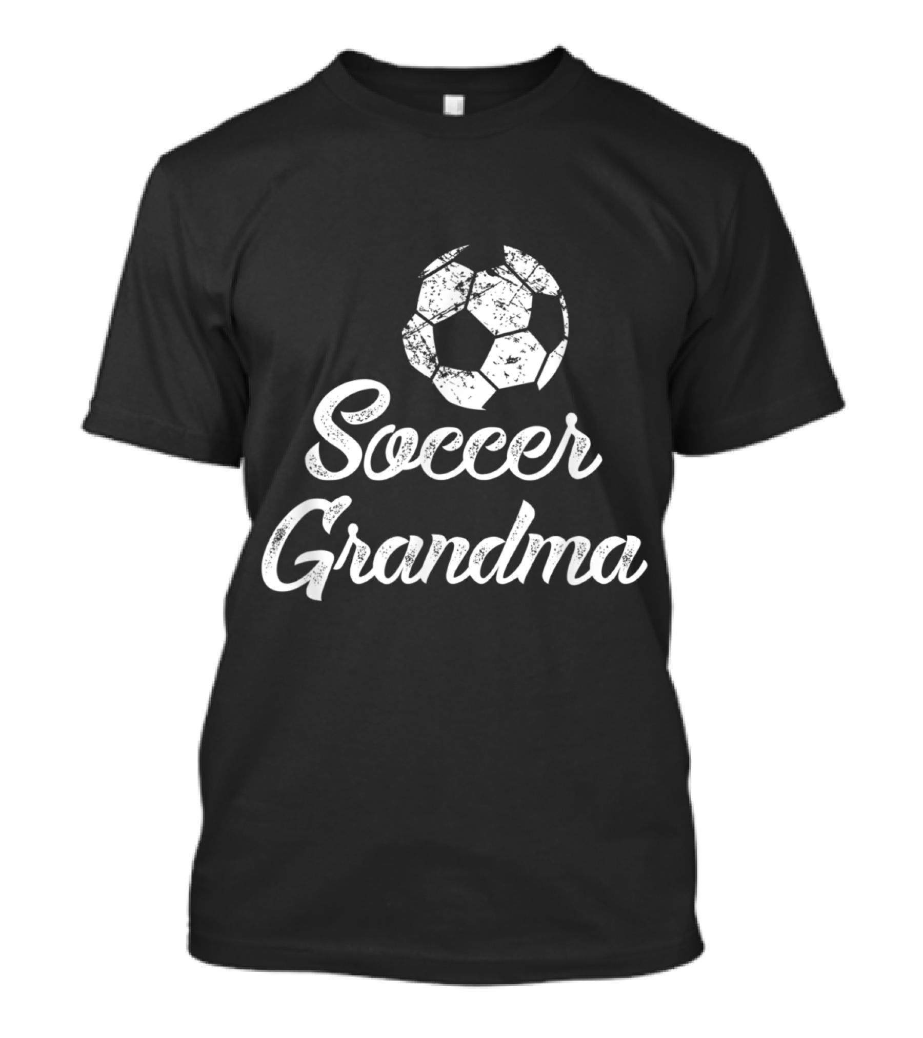 Soccer Grandma Distressed Ball T-Shirt