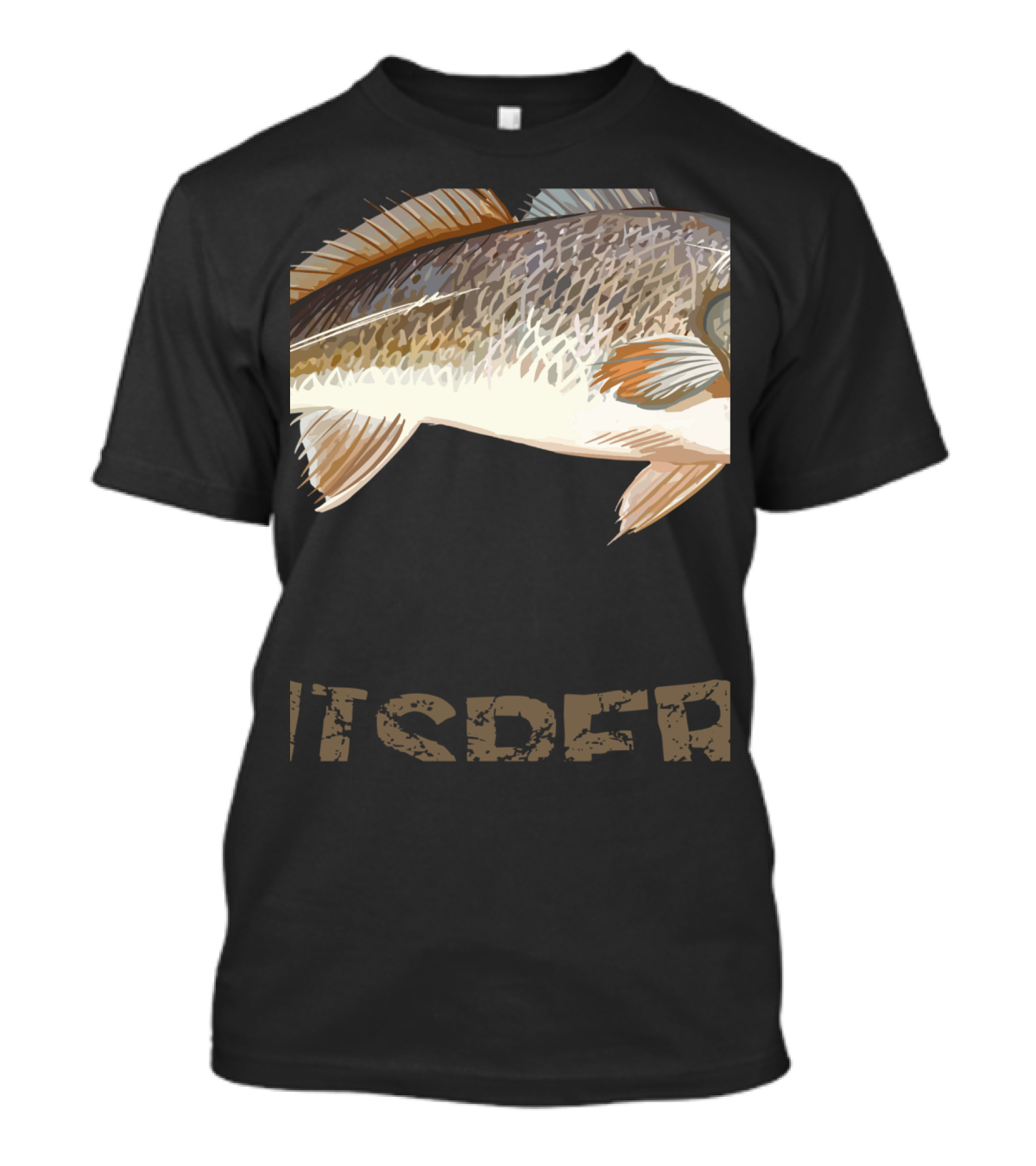 Redfish Whisperer Partial Fish T-Shirt