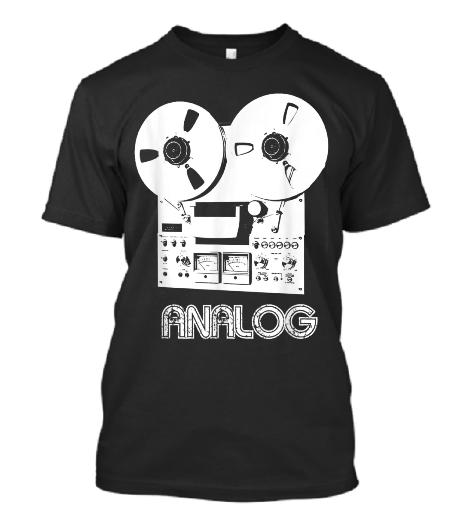 Analog Reel To Reel Tape Recorder Graphic Icon T-Shirt