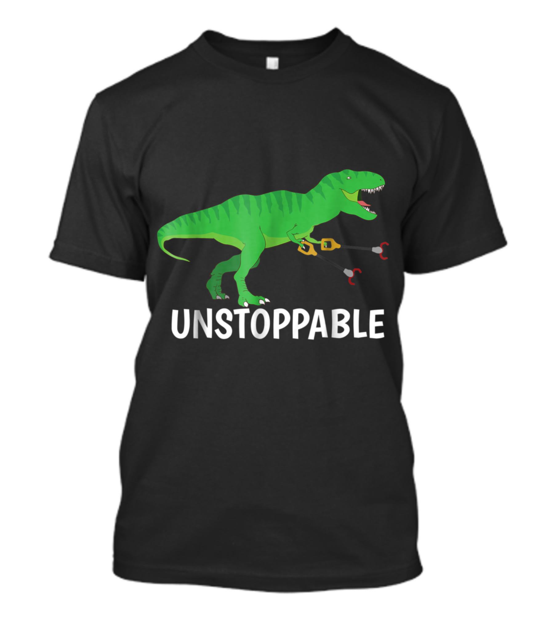 OT Rex Dinosaur With Grabber Arms Unstoppable Therapist Humor T-Shirt