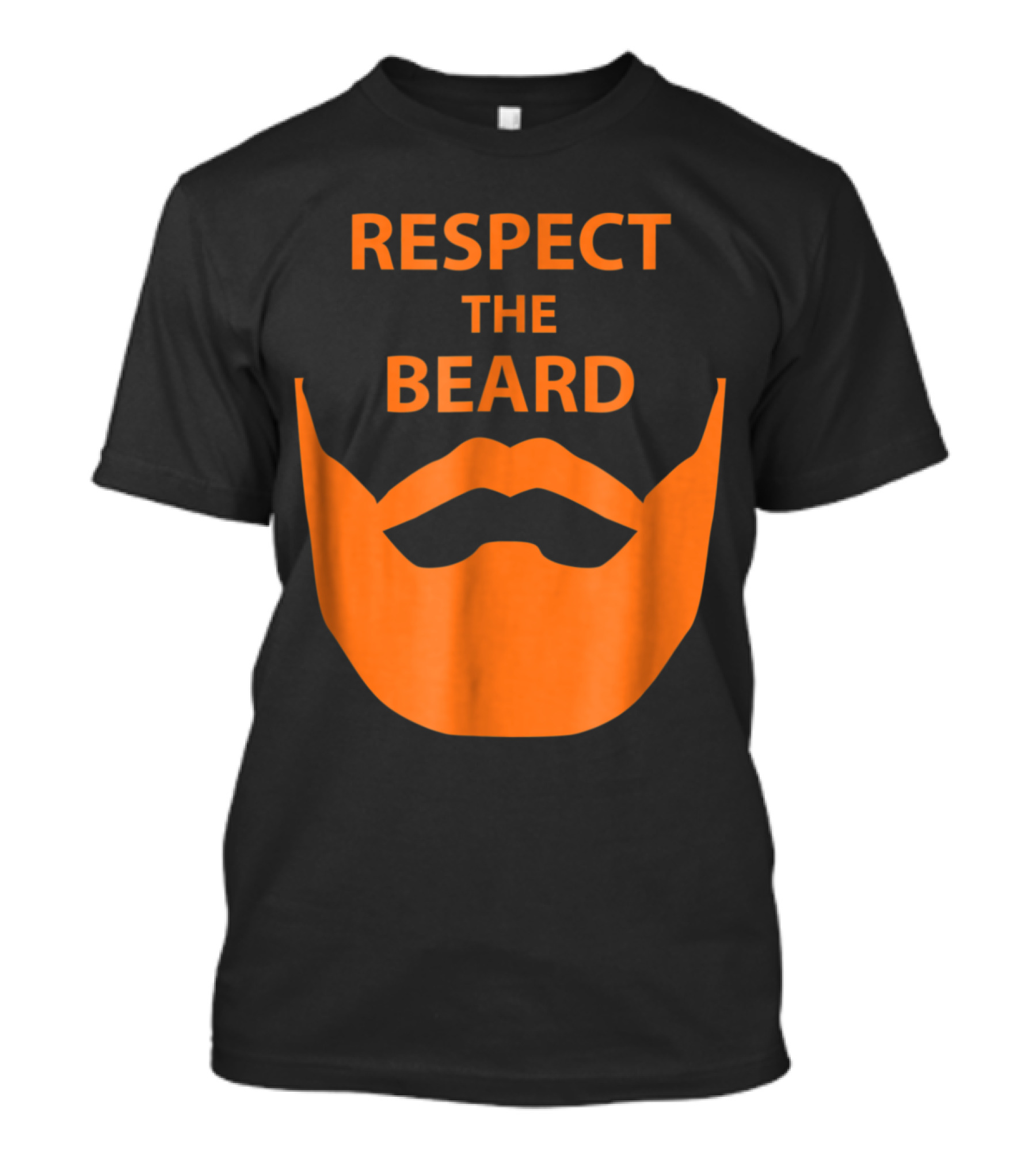 Respect The Beard Iconic Ginger Facial Hair T-Shirt