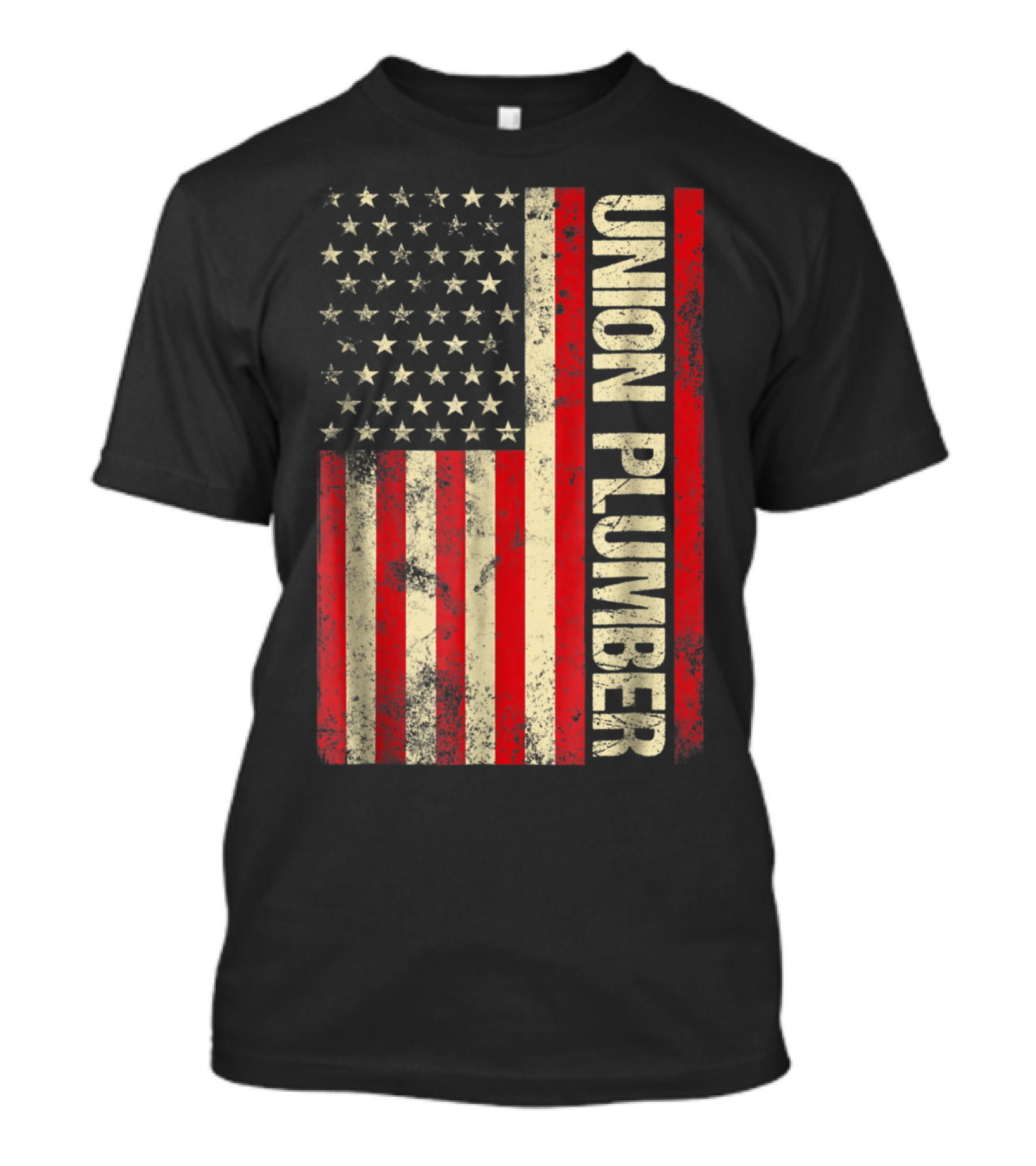 Union Plumber American Flag T-Shirt
