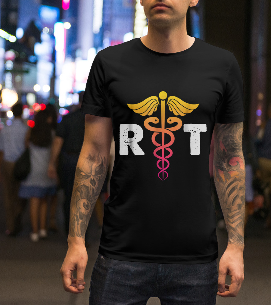 Respiratory Therapist RT Caduceus Symbol Emblem T-Shirt