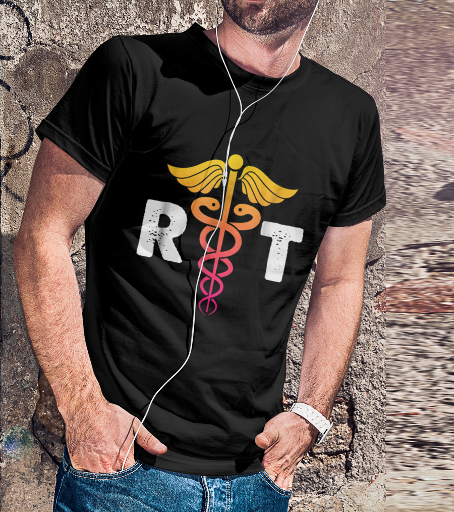 Respiratory Therapist RT Caduceus Symbol Emblem T-Shirt