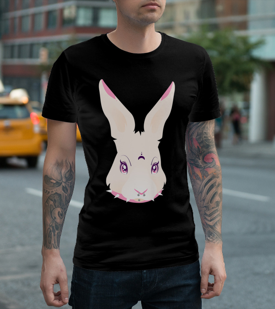 Pastel Goth Bunny Aesthetic with Kawaii Harajuku Style Elements T-Shirt