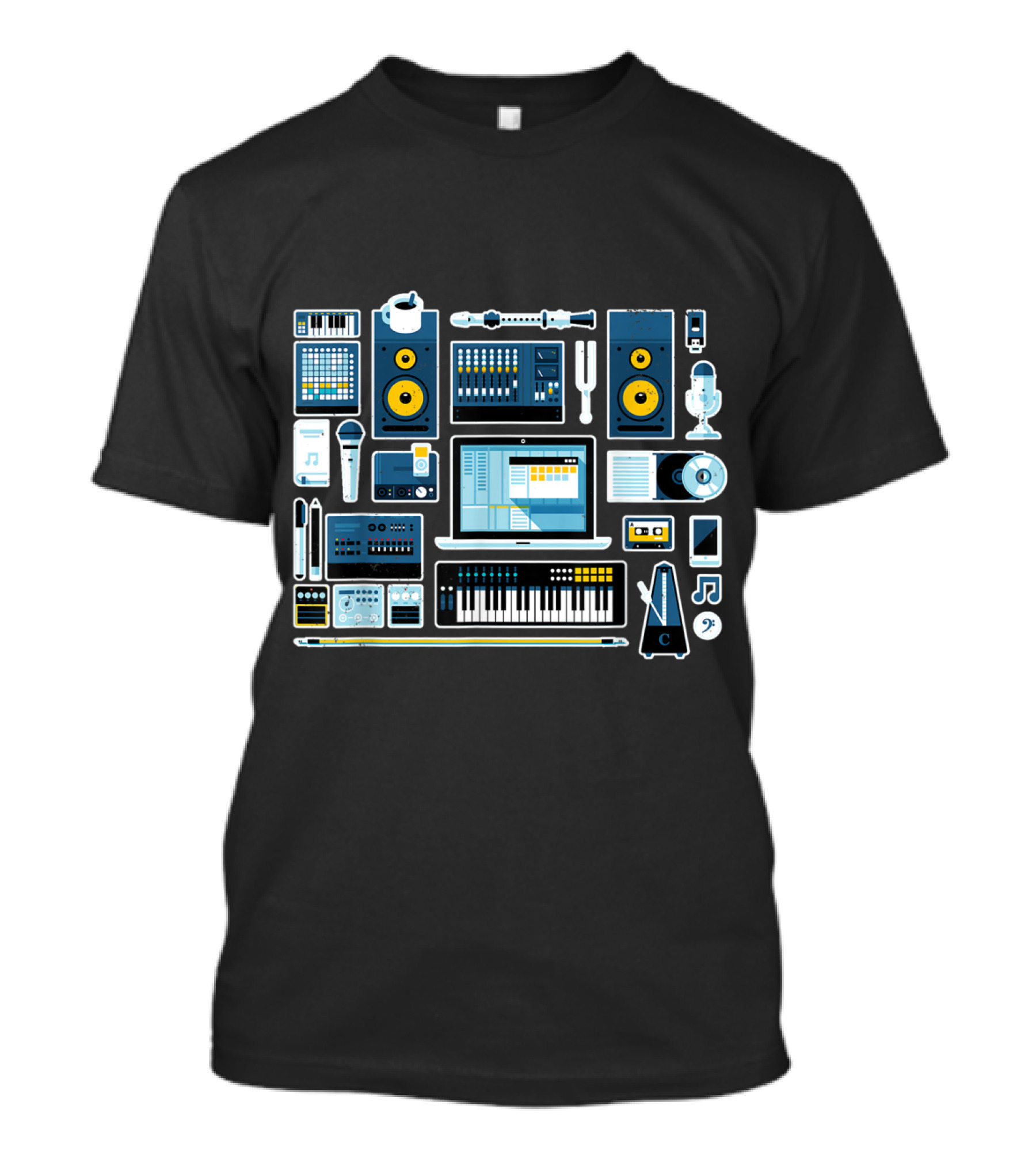 Sound Engineer Audio Production Studio Equipment Collection T-Shirt