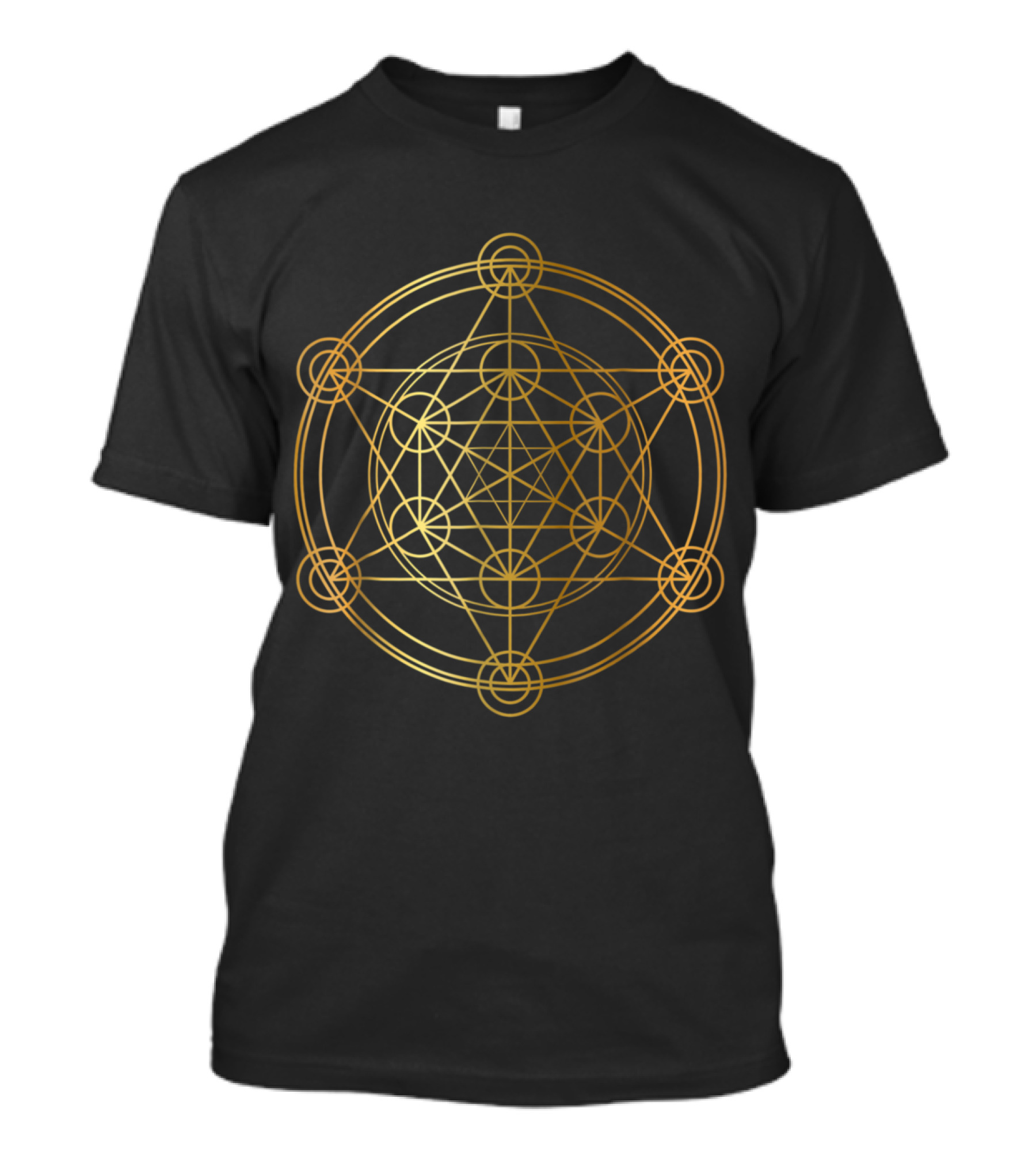 Metatron's Cube Intricate Sacred Geometry For Yoga Practice T-Shirt