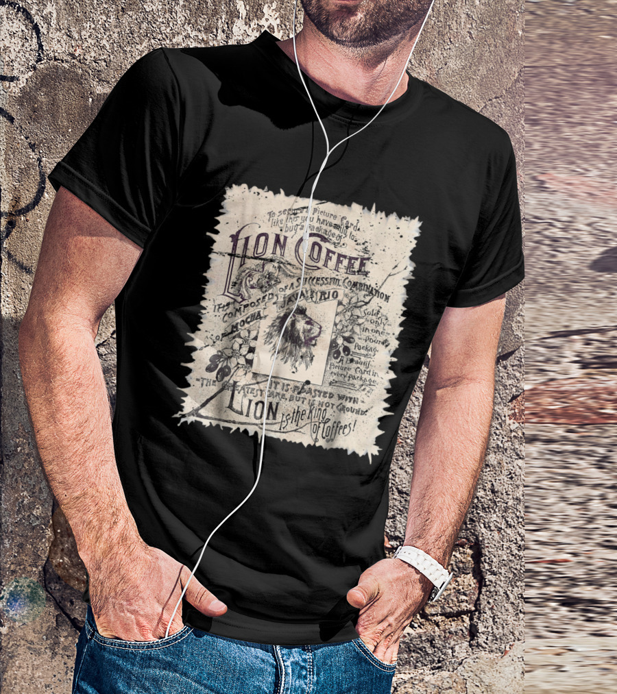 Lion Coffee King Of Coffees Vintage Success Blend Mocha Java Rio Roasting T-Shirt
