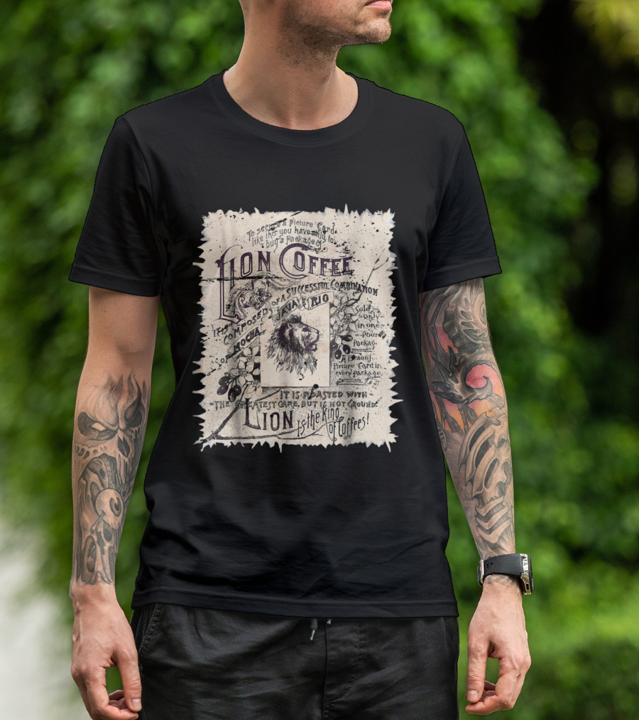 Lion Coffee King Of Coffees Vintage Success Blend Mocha Java Rio Roasting T-Shirt