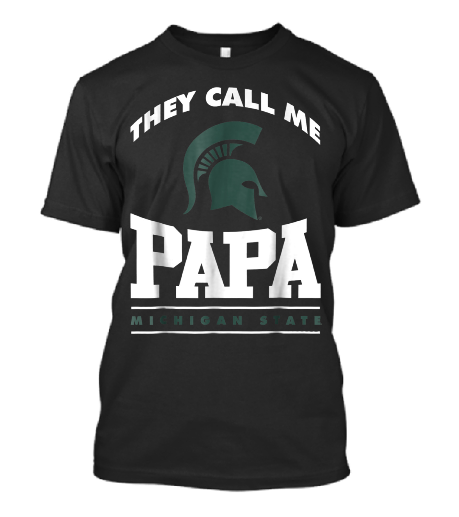 They Call Me Papa Michigan State Spartans Helmet T-Shirt
