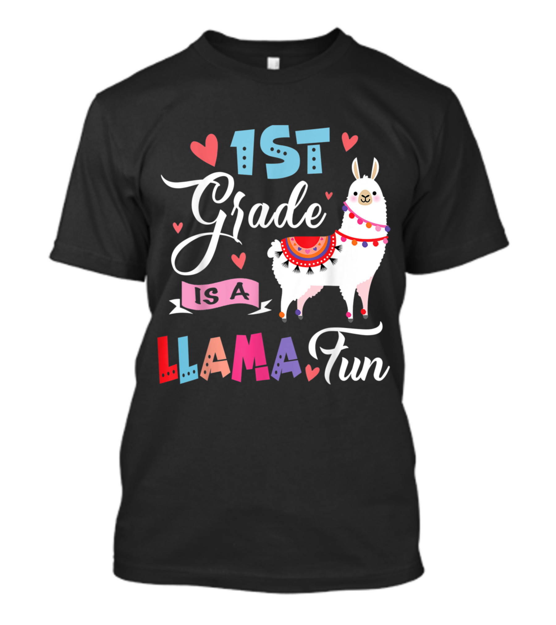 1st Grade Is A Llama Fun Cute First Grade Llama T-Shirt