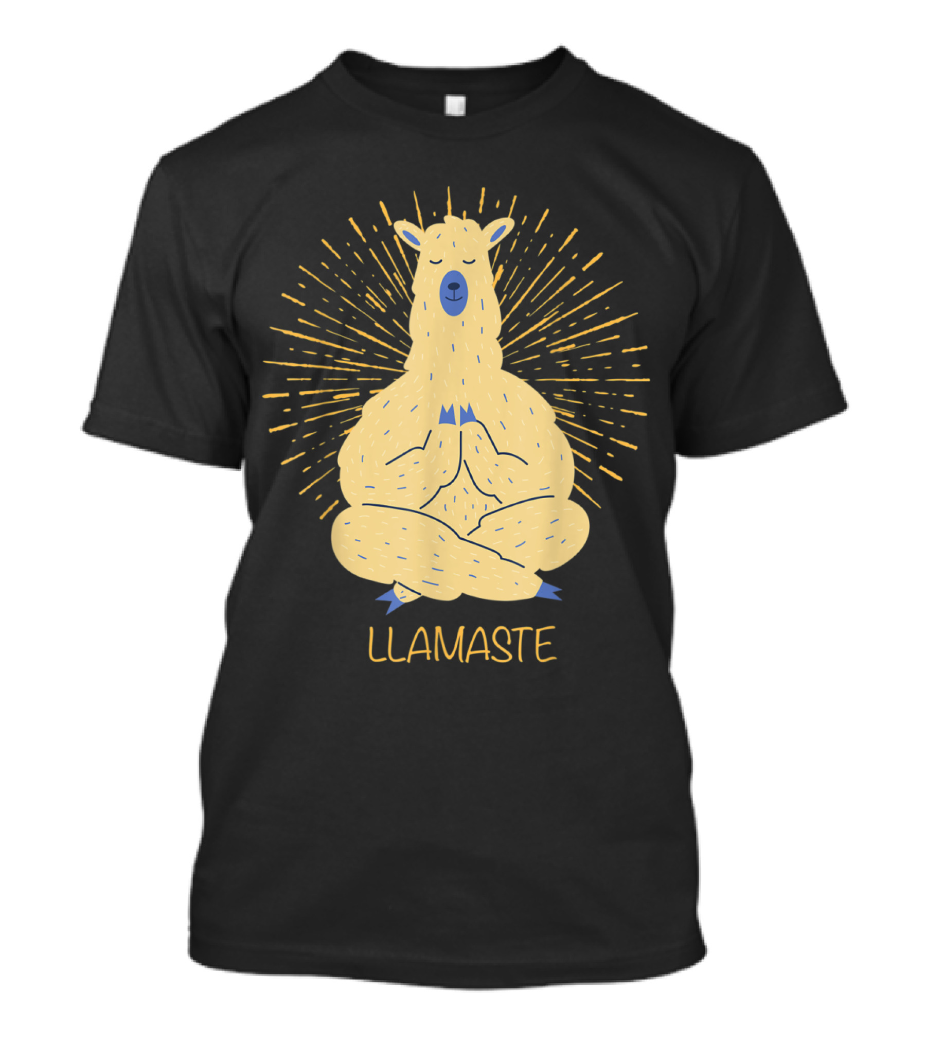 Llamaste Meditative Llama Namaste Yoga Pose Cute T-Shirt