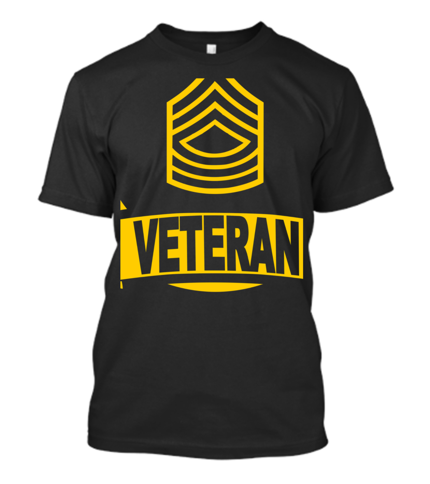 Military Master Sergeant Veteran Badge Emblem T-Shirt