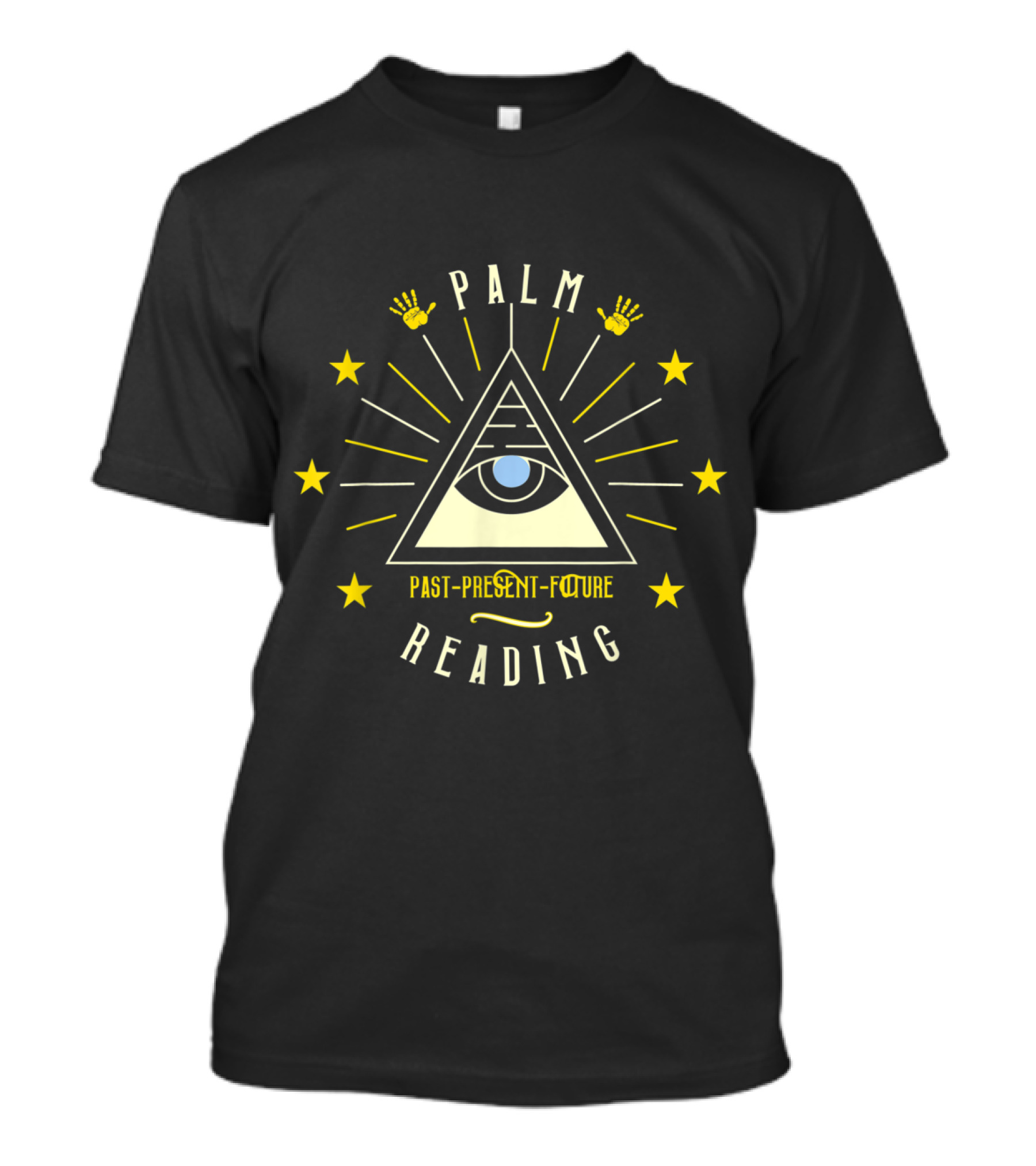 Palm Reading Spiritual Eye Past Present Future Psychic Clothing T-Shirt