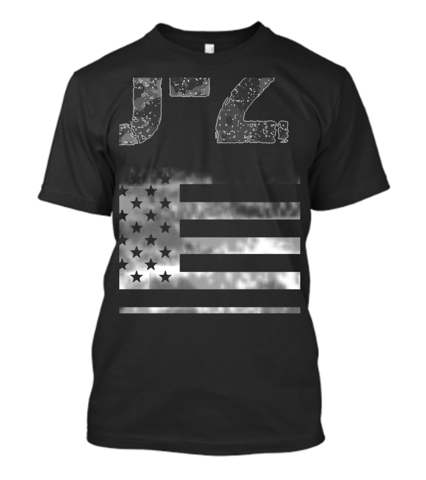 Patriotic Military Veteran J-42 American Flag Proud Status T-Shirt