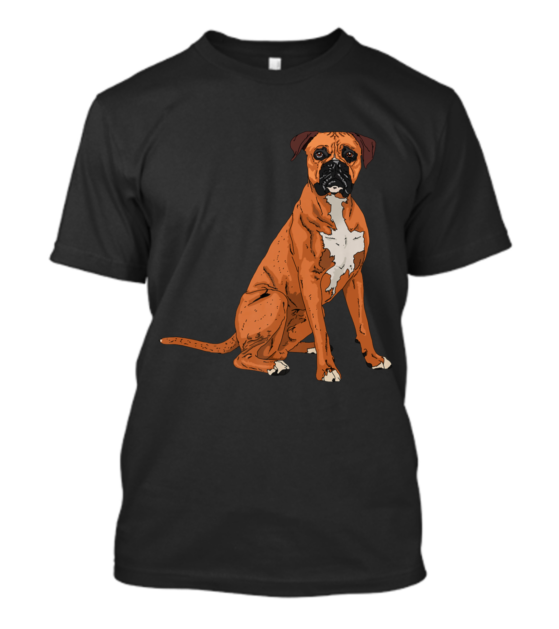 Boxer Dog Illustration For Sporty Boxer Dog Enthusiasts And Owners T-Shirt